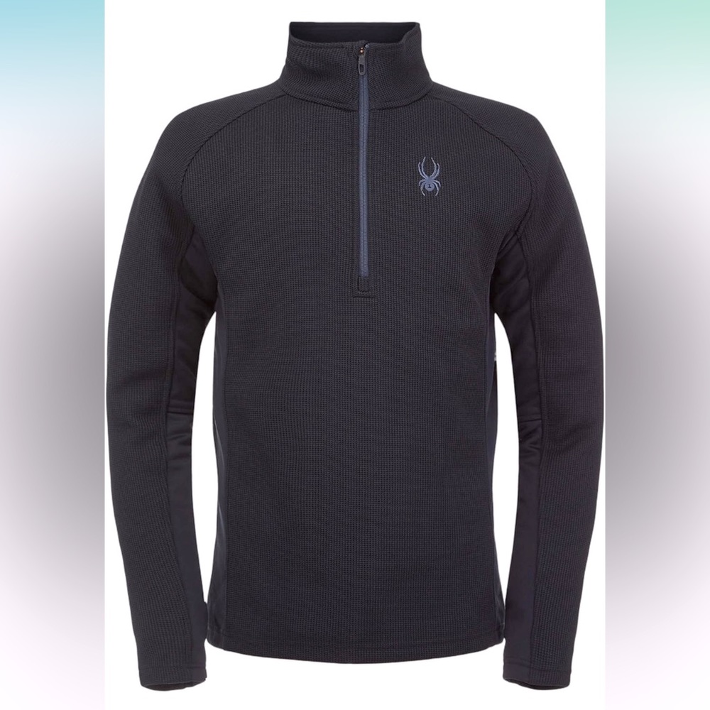 Spyder Men’s Black 1/2 Zip Heavyweight Sweater